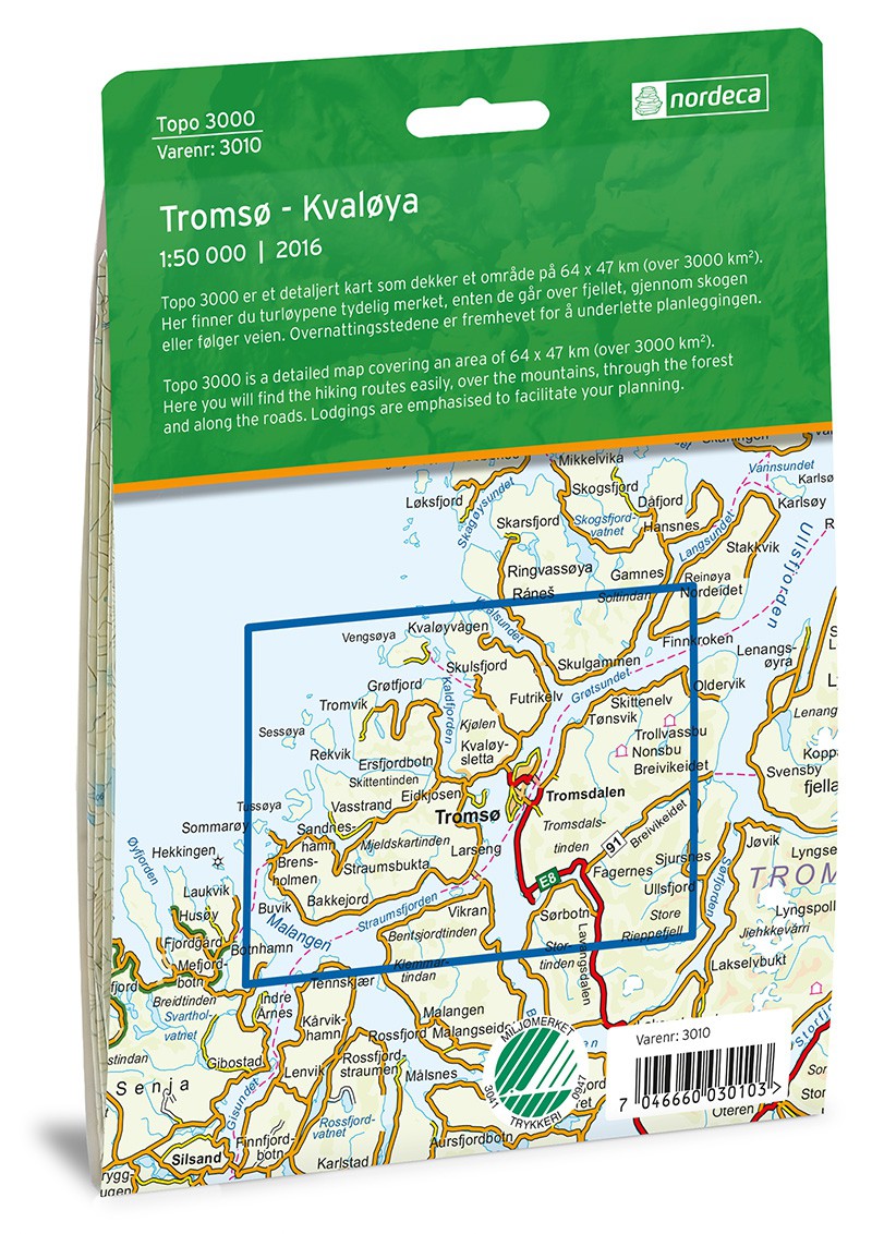 Tromsø-Kvaløya 1:50 000
