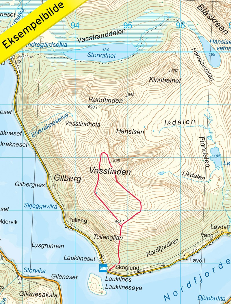 Tromsø-Kvaløya 1:50 000