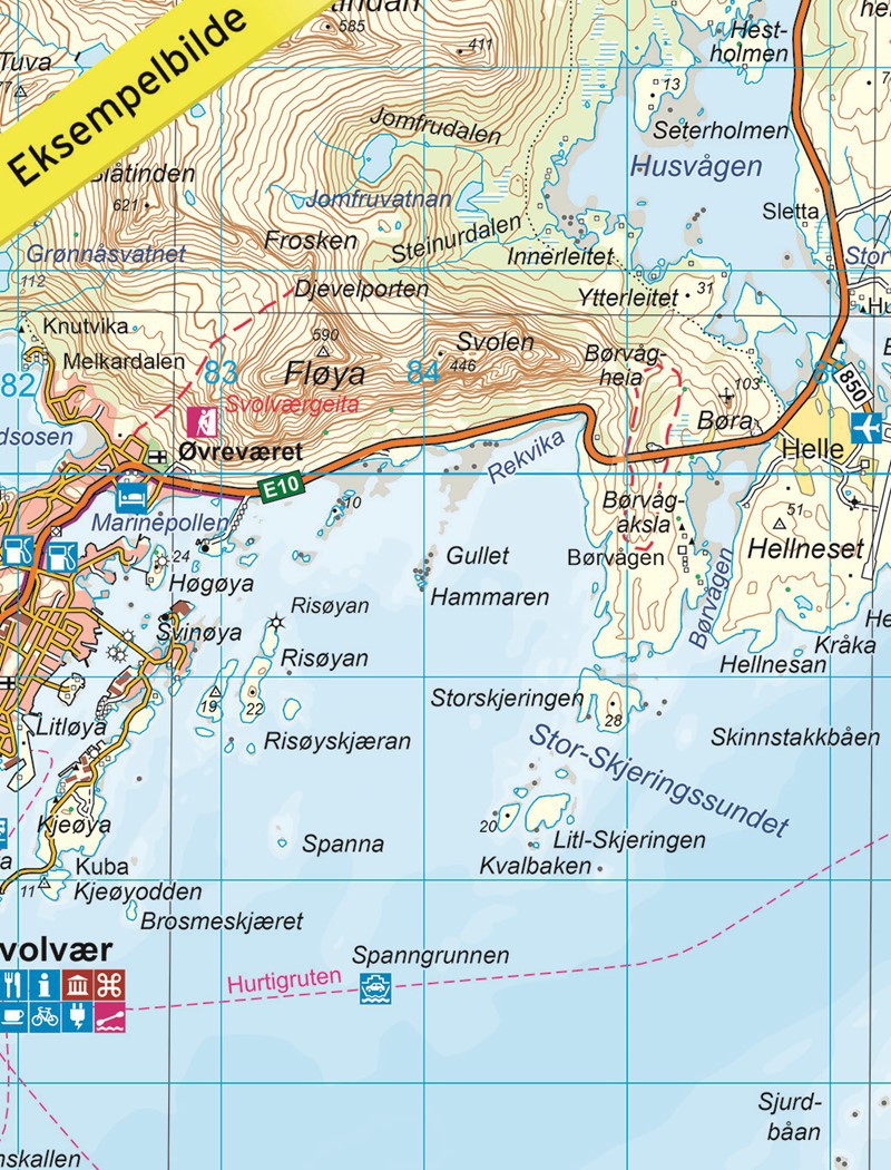 Vågan 1:50 000