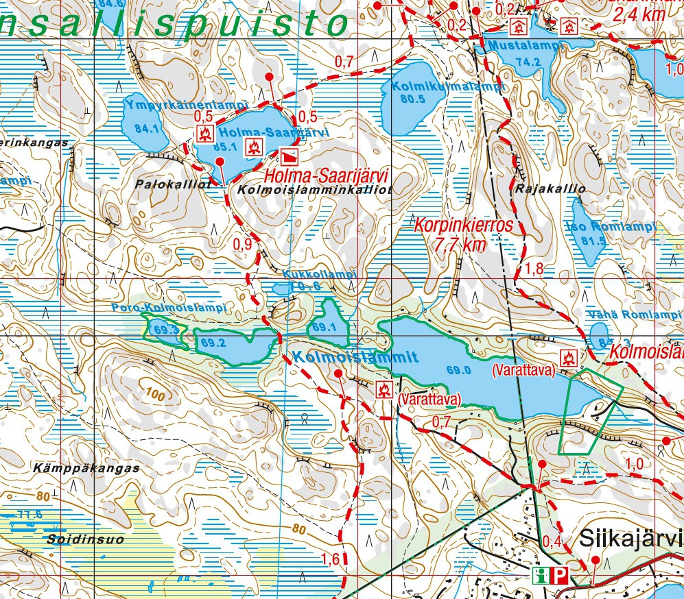 Nuuksio Luukki Outdoor Map, 1:15 000
