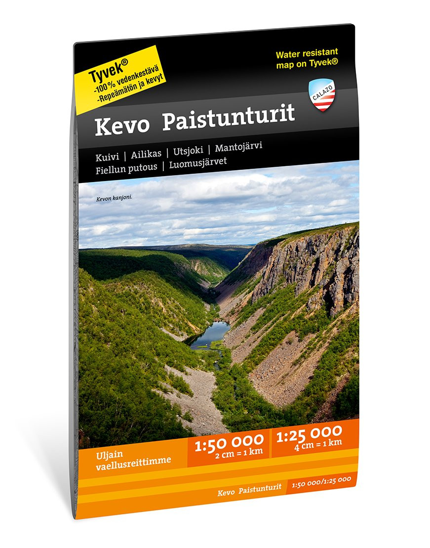 Carte de randonnée Kevo Paistunturit 1:25.000/1:50.000