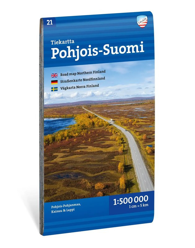 Carte routière Nord de la Finlande : Tiekarta Pohjois-Suomi 1:500 000