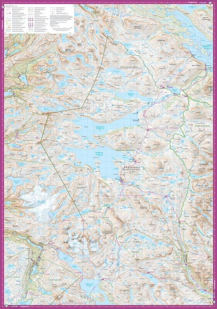 Calazo Sarek & Padjelanta 1:100 000