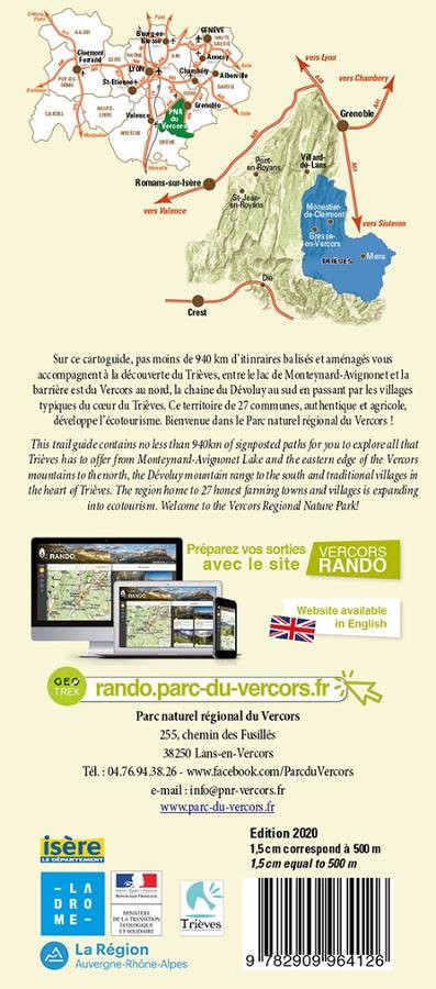 Carto-guide Promenades et Randonnées en Vercors Trièves
