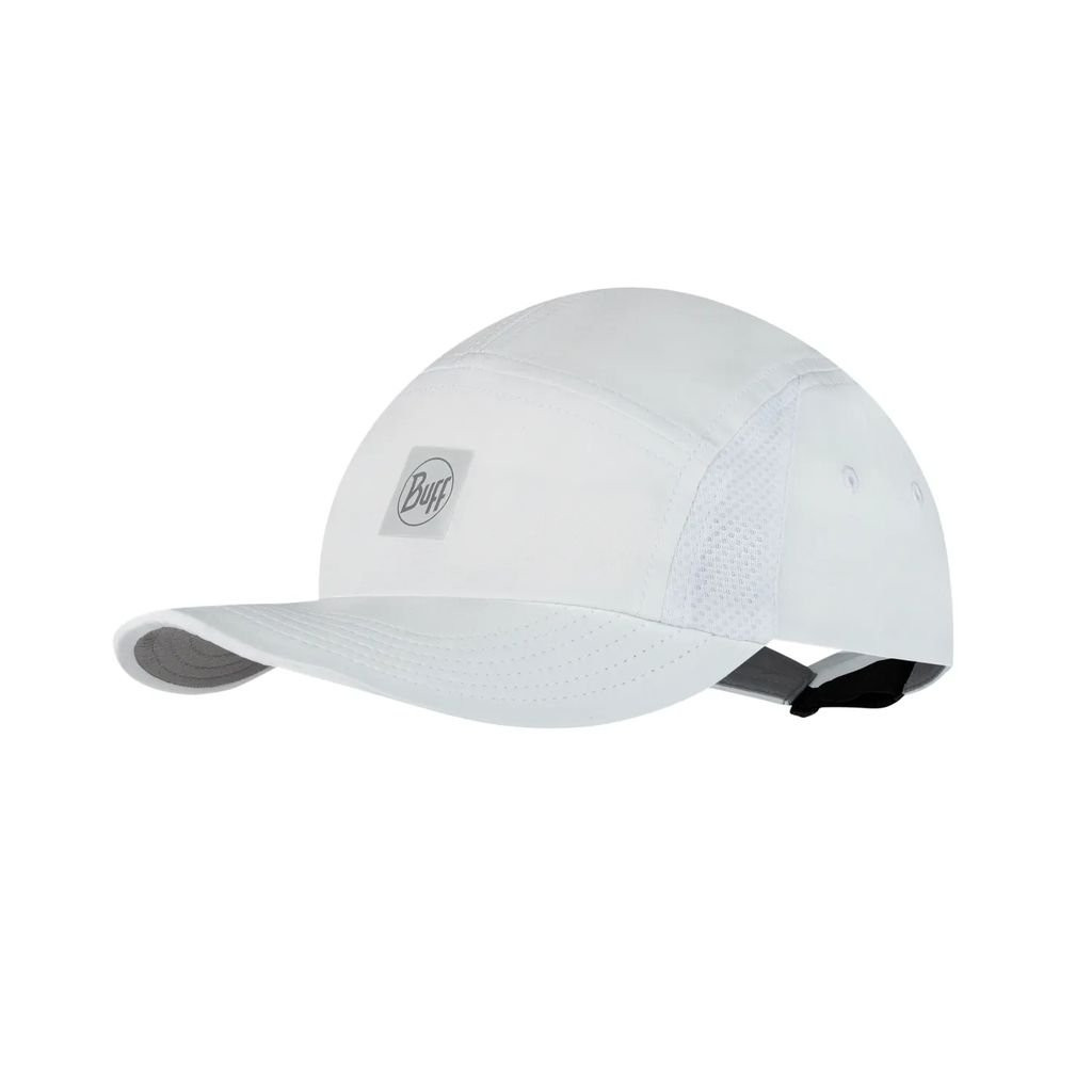 Buff 5 Panel Go Cap - Solid White