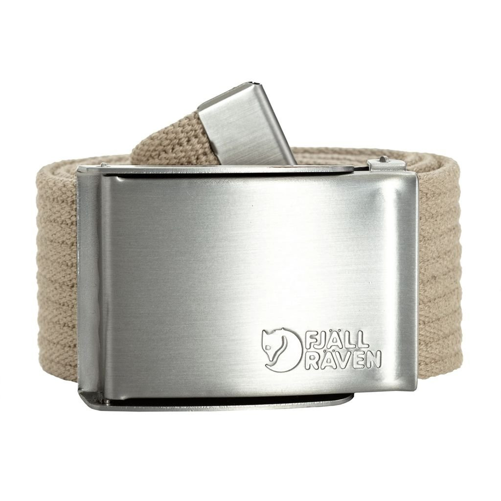 Ceinture avec boucle en métal Fjällräven Canvas Belt - Beige/Fossil