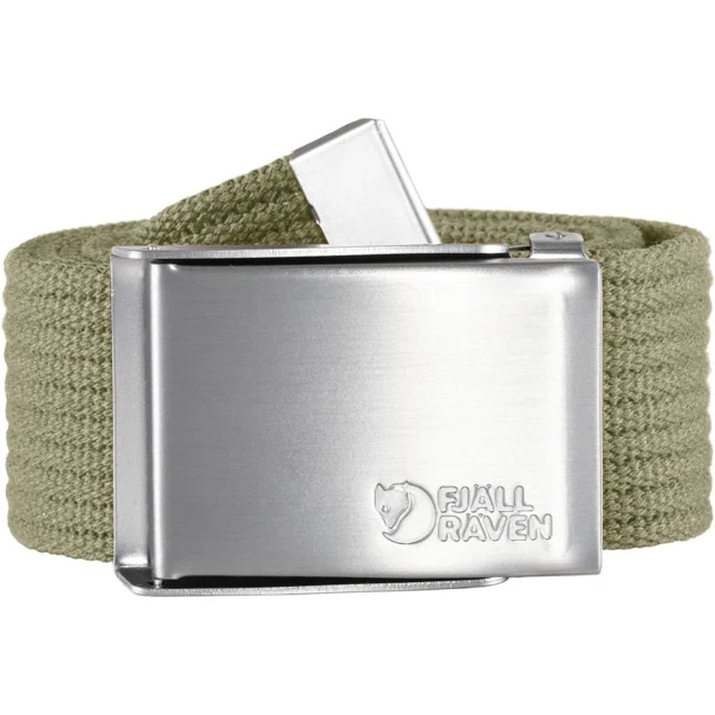 Ceinture avec boucle en métal Fjällräven Canvas Belt - Light Kaki
