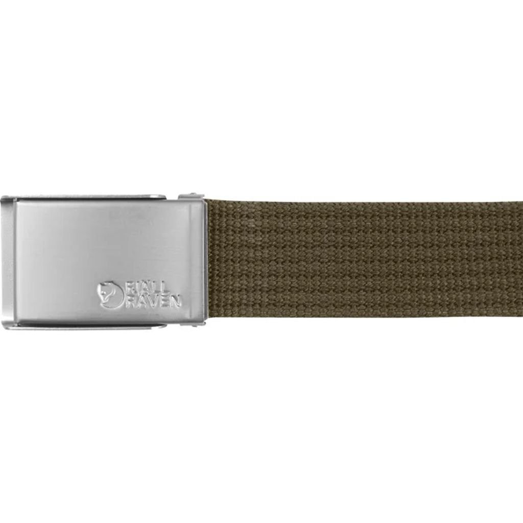Ceinture avec boucle en métal Fjällräven Canvas Belt - Dark/Olive