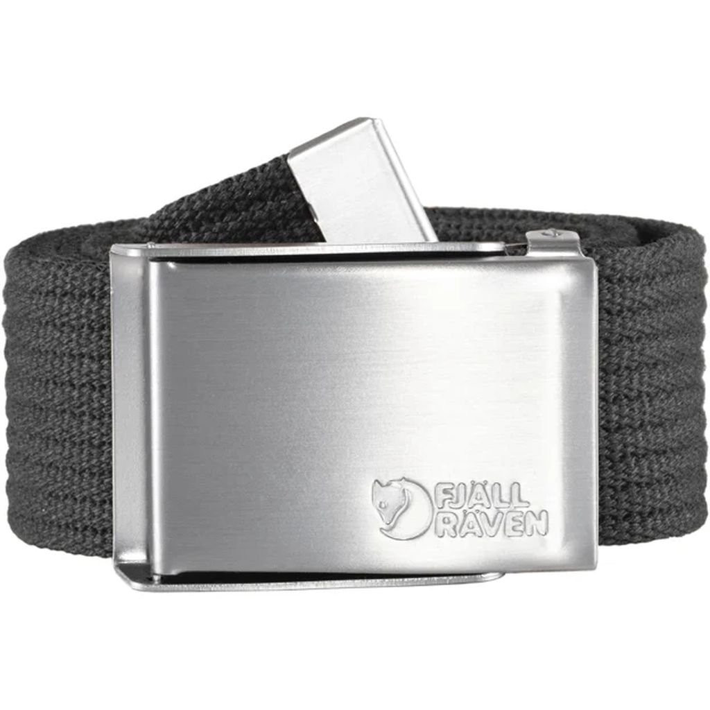 Ceinture avec boucle en métal Fjällräven Canvas Belt - Gris Foncé/Dark Grey