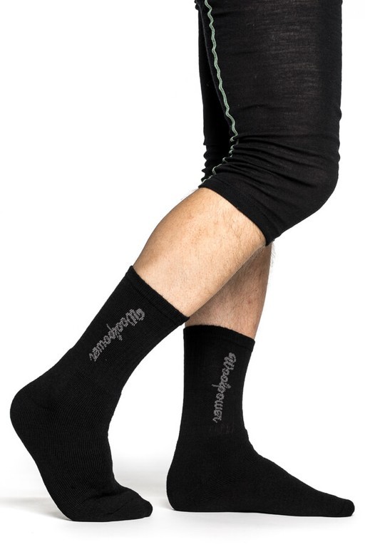 Chaussettes mérinos Woolpower Socks Logo 400