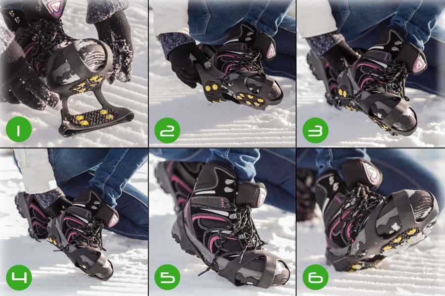 Crampons Antidérapants SIMOND Pour La Glace - Noir, Métal, Neuf