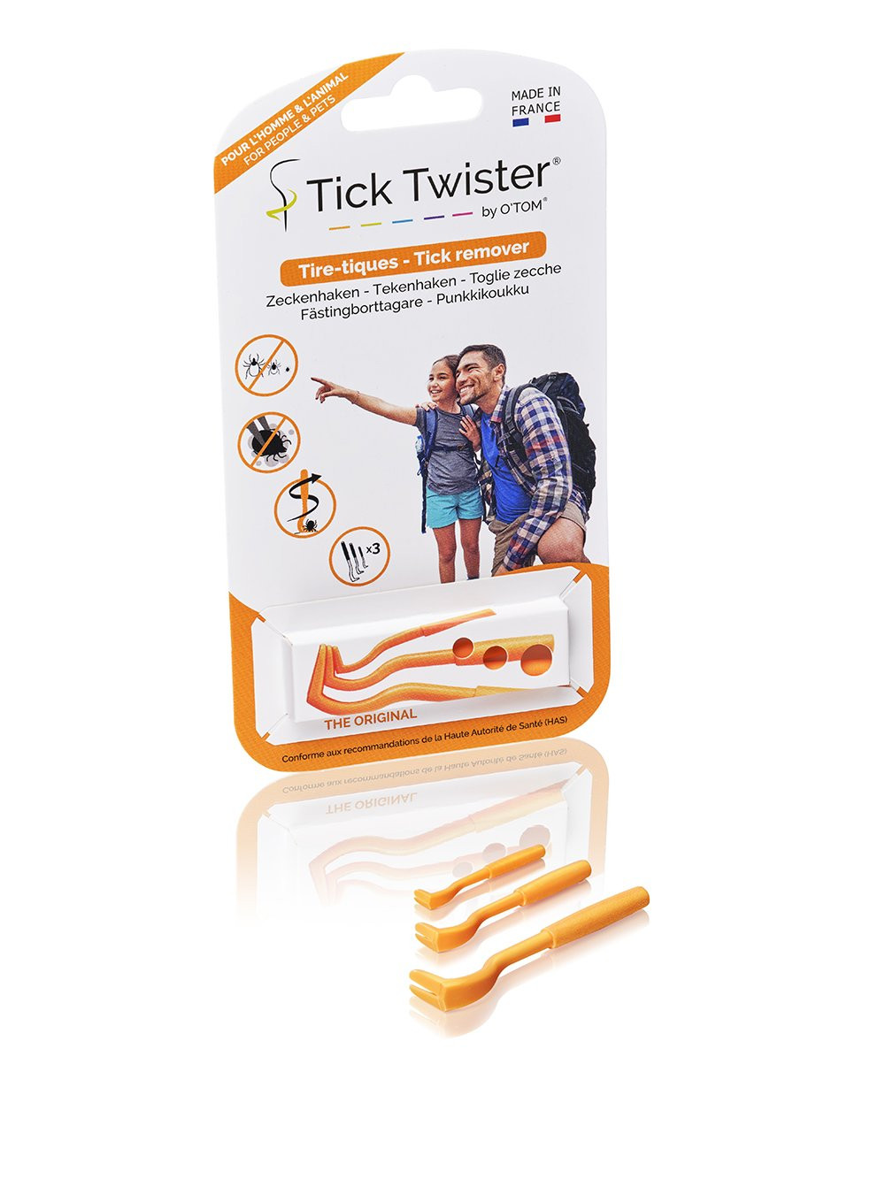 Lot de 3 Crochets anti-tiques Tick Twister