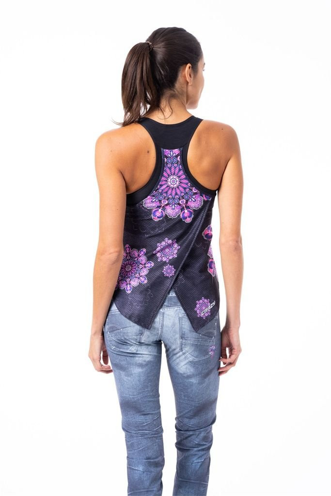 Débardeur en tissu ultraléger et respirant Crazy Top Break Woman - Mandala