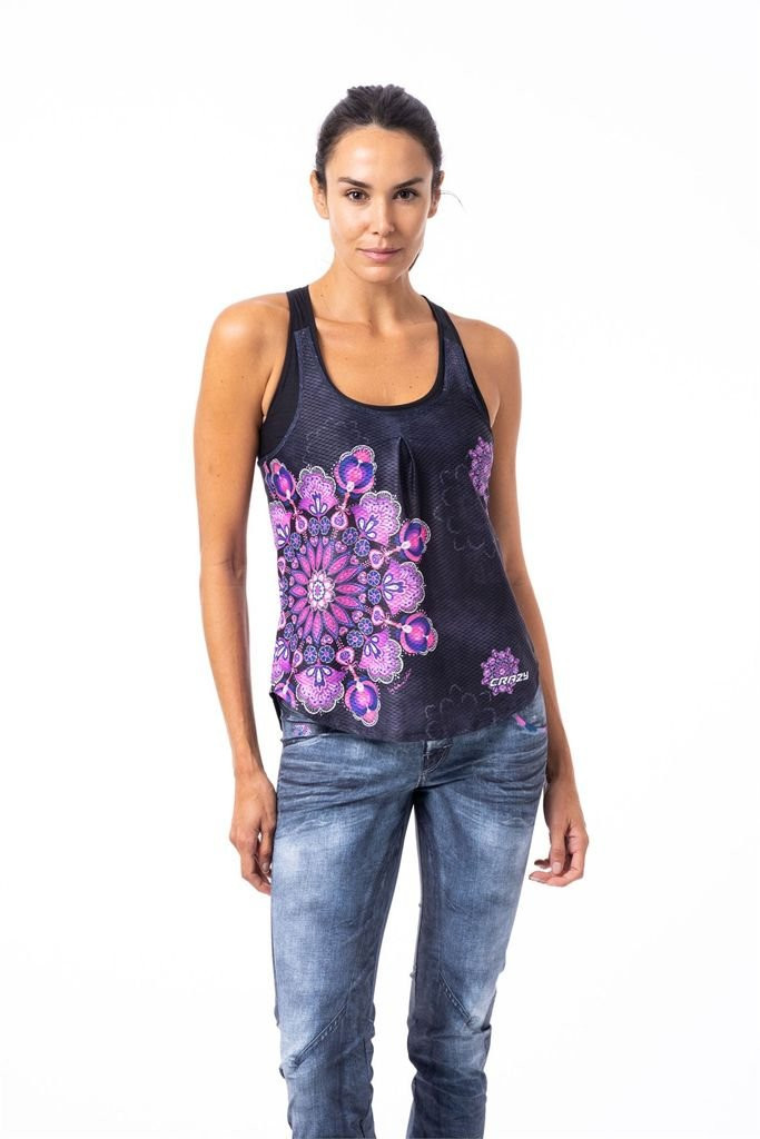 Débardeur en tissu ultraléger et respirant Crazy Top Break Woman - Mandala
