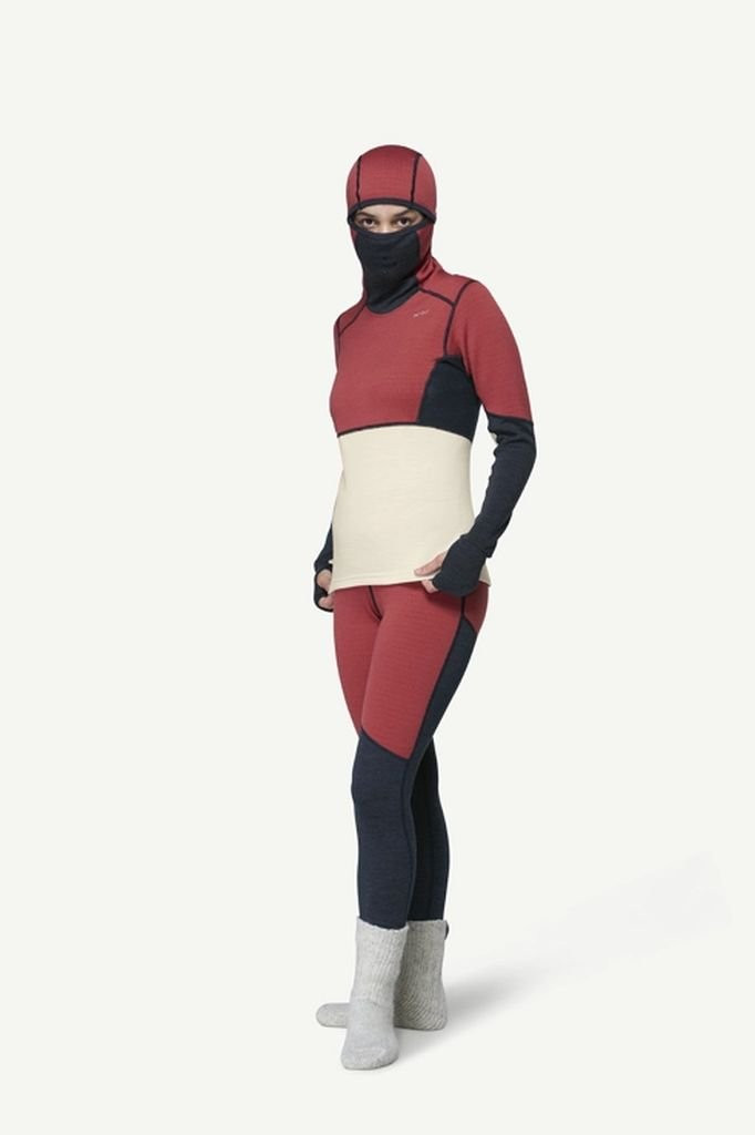 Sous-vêtement chaud Devold Expedition Arctic Pro Hoodie Woman - Marsala