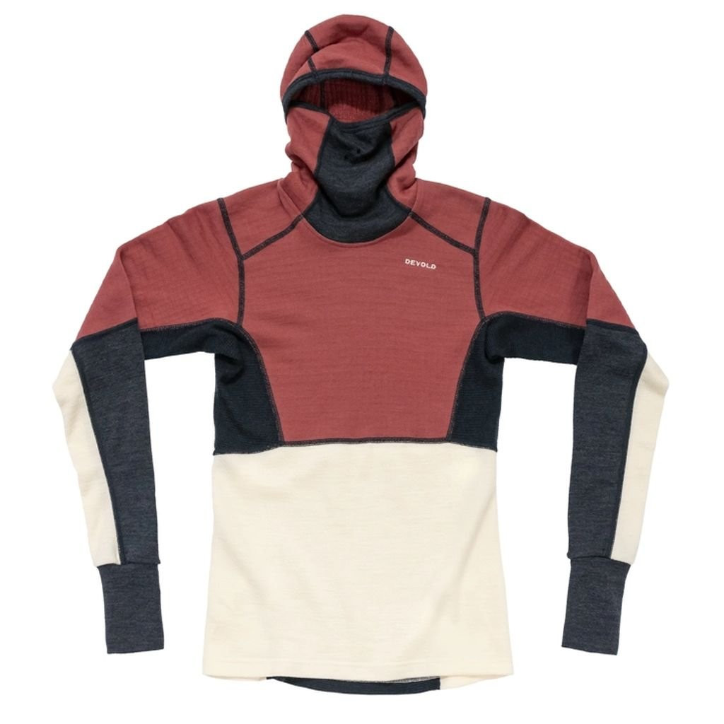Sous-vêtement chaud Devold Expedition Arctic Pro Hoodie Woman - Marsala