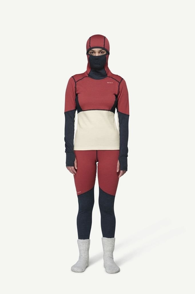 Sous-vêtement chaud Devold Expedition Arctic Pro Hoodie Woman - Marsala