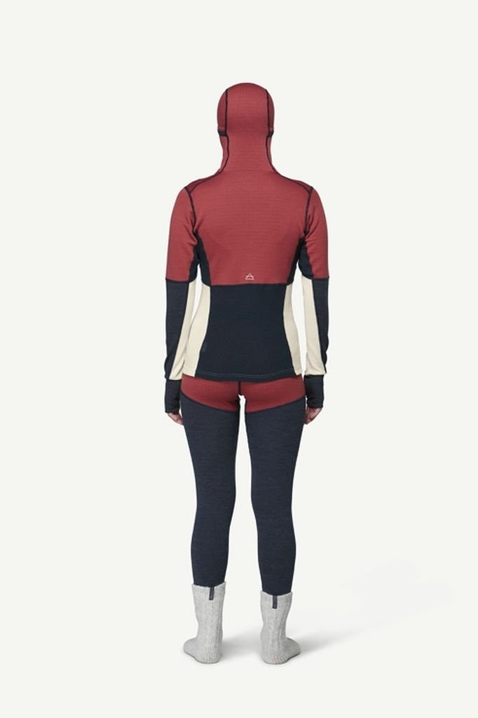 Sous-vêtement chaud Devold Expedition Arctic Pro Hoodie Woman - Marsala
