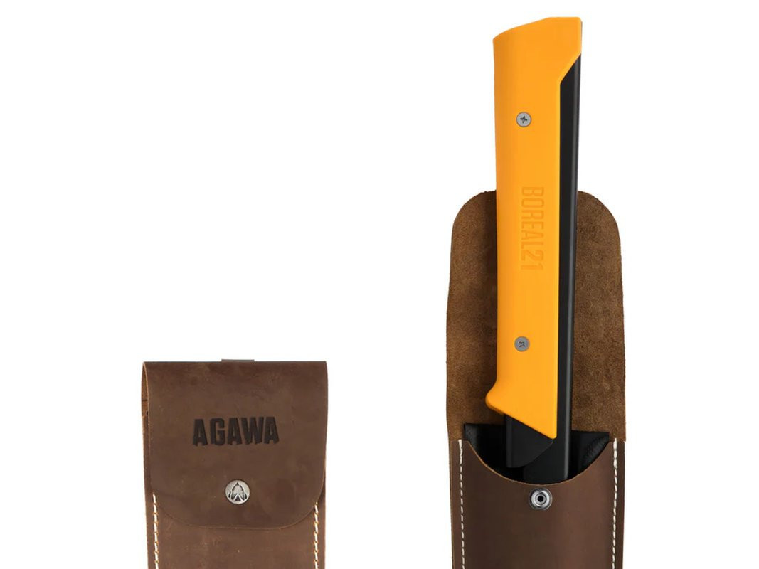 Etui en cuir Agawa Canyon 24" Crazy Horse Leather Sheath 