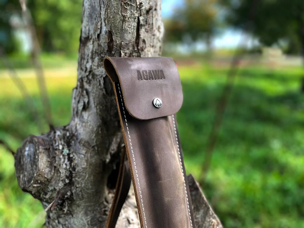 Etui en cuir Agawa Canyon 24" Crazy Horse Leather Sheath 