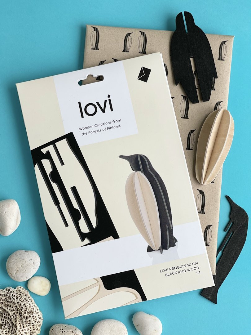 Manchot en bois Lovi Penguin