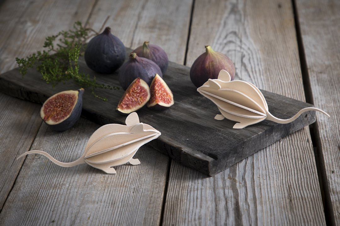 Souris en bois Lovi Mouse