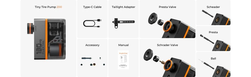 Flextail Tiny Tire Pump 200