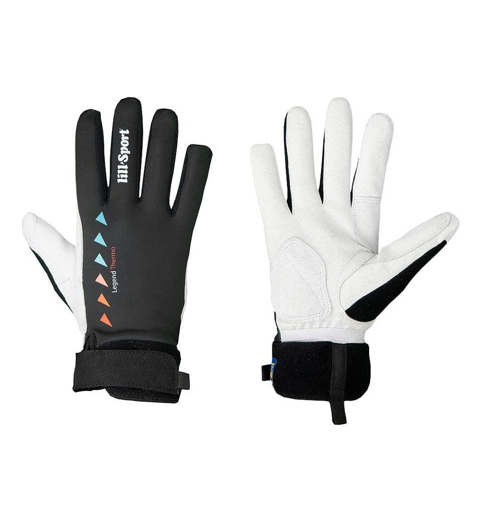 Gants chaud en cuir synthétique Lillsport Legend Thermo-Noir