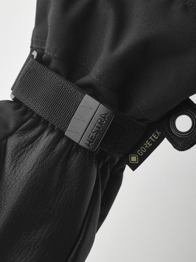 Gants chauds, imperméables et résistants Hestra Army Leather Gore-Tex Gloves-Noir
