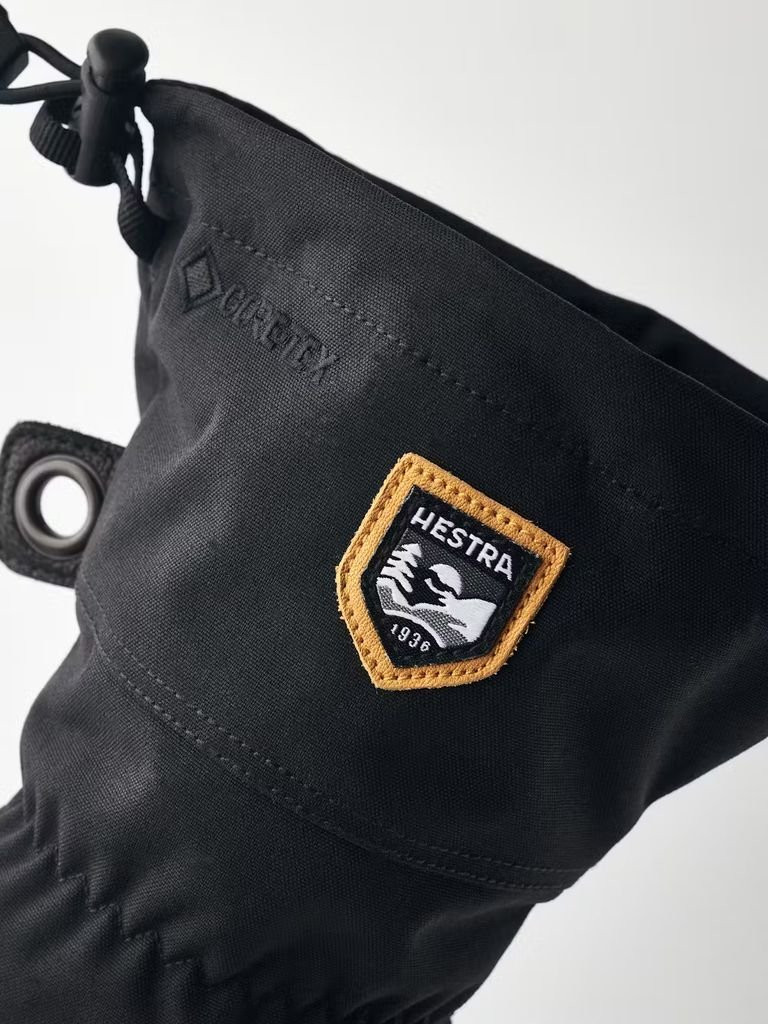 Hestra Army Leather Gore-Tex Short, gants de ski, noir