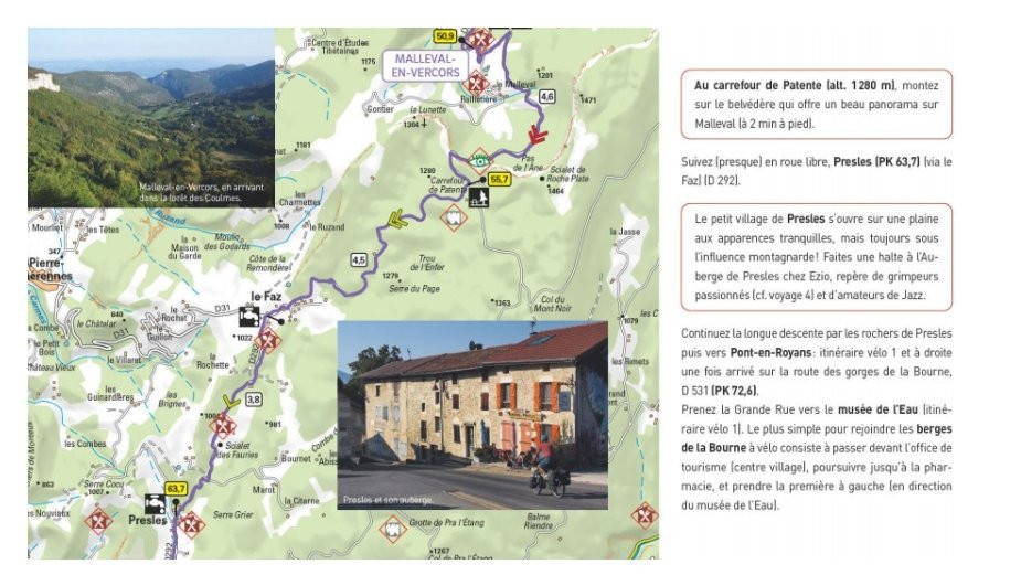 Vercors - Voyages à vélo et vélo électrique - Edition Glénat
