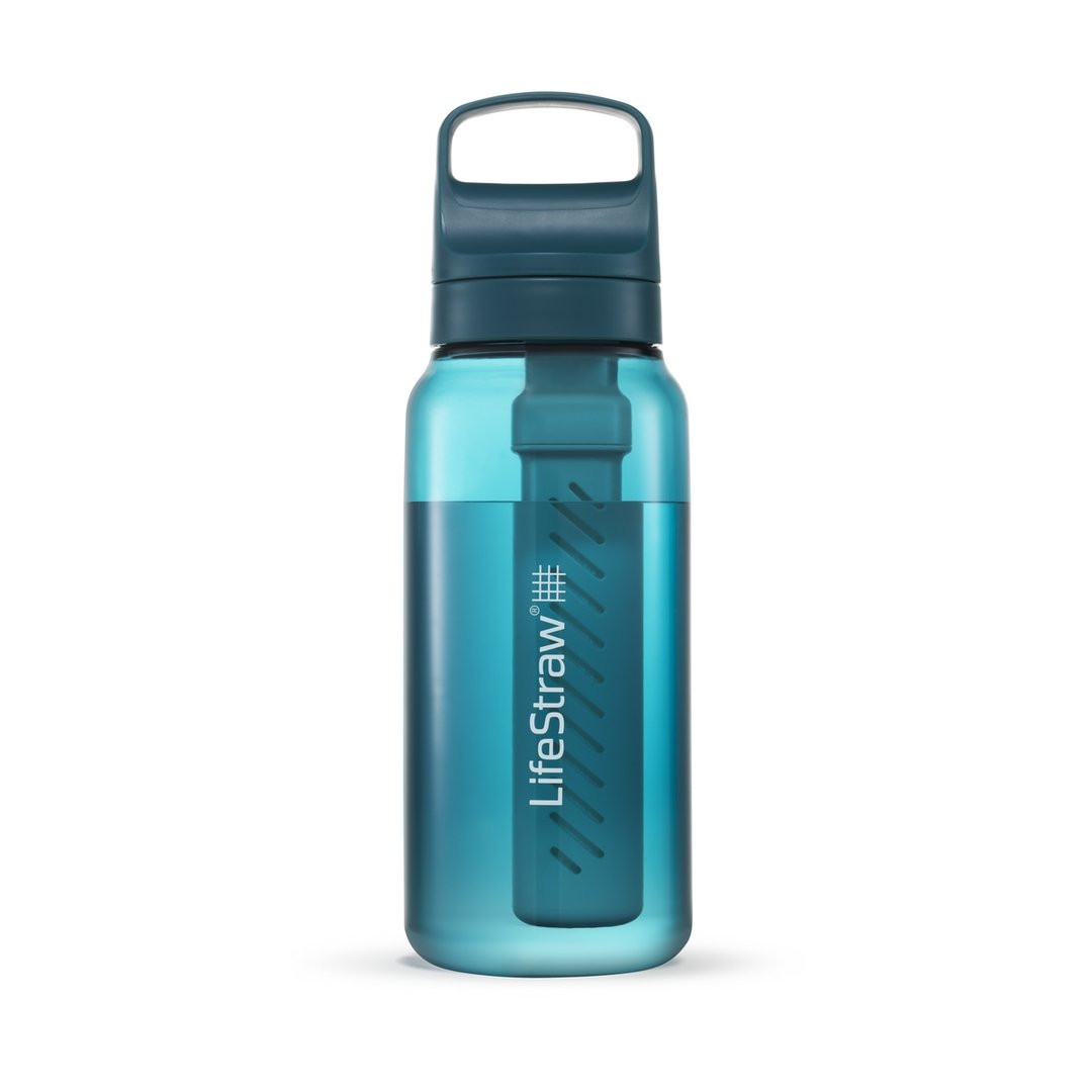 Gourde Filtrante 650ml Avec Paille - Filtre 99.9999% Bactéries - Capacité 1500L - Sport, Randonnée