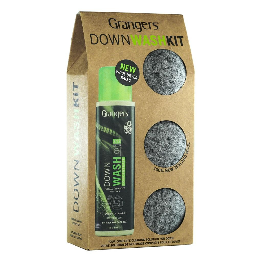 lessive et balles de séchage pour équipements en duvet et synthétique Granger’s
