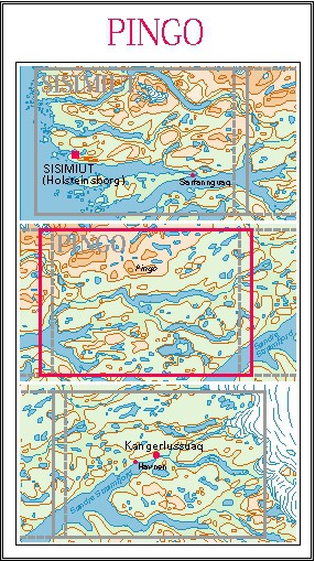 N° 9 - Pingu – Groenland Ouest – Carte de randonnée - 1 :100 000