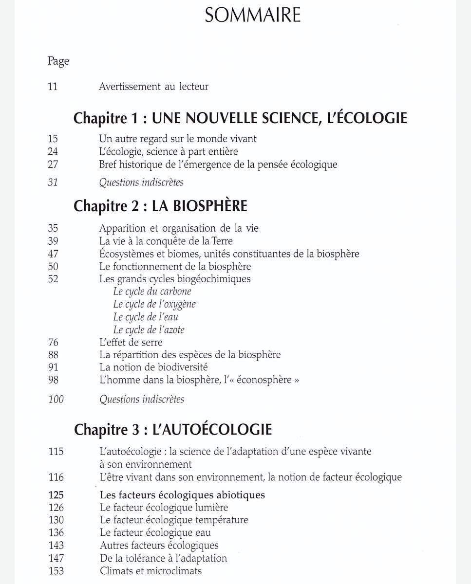 Le Guide illustré de l’écologie