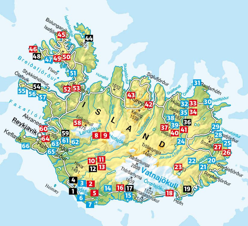 Guide de randonnée Islande - Rother