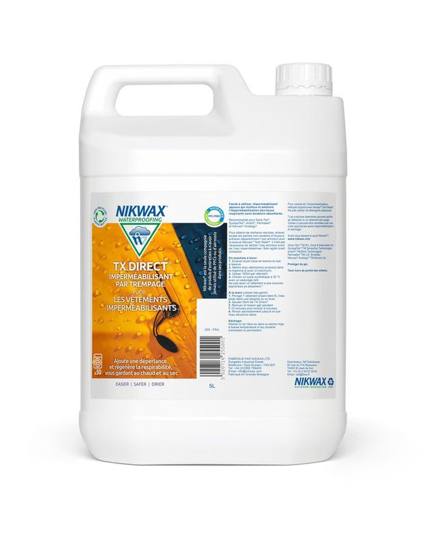 Imperméabilisant Nikwax TX Direct wash in 5000 ml