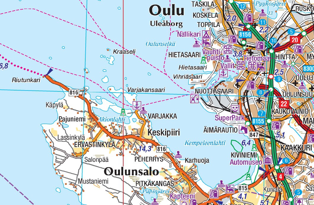 GT tiekartta Länsi-Suomi
