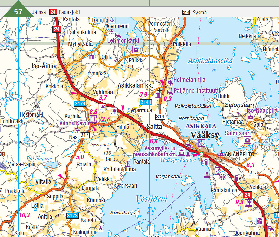 Atlas Routier Finlande - GT Tiekartasto Suomi