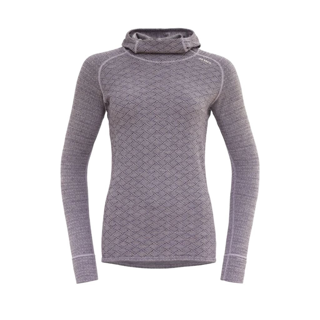 Sous-vêtement doux et confortable Devold Kvitegga Merino 230 Hoodie Woman-Orchid