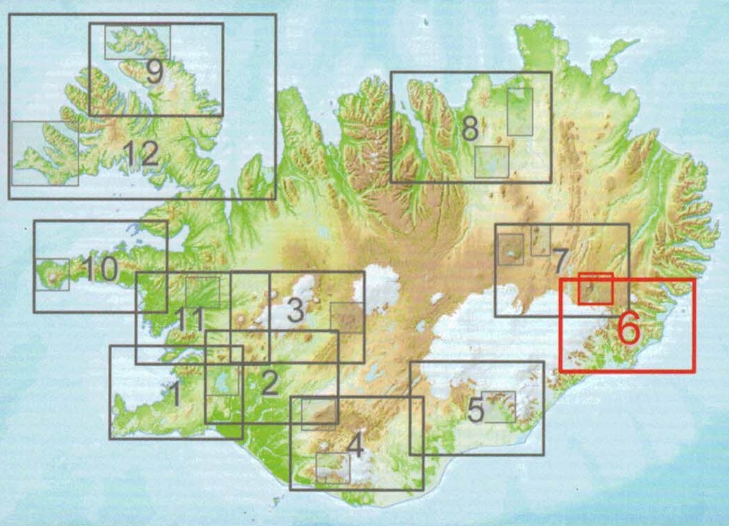 Lónsöræfi, Snæfell 1:100 000 – Sérkort 6
