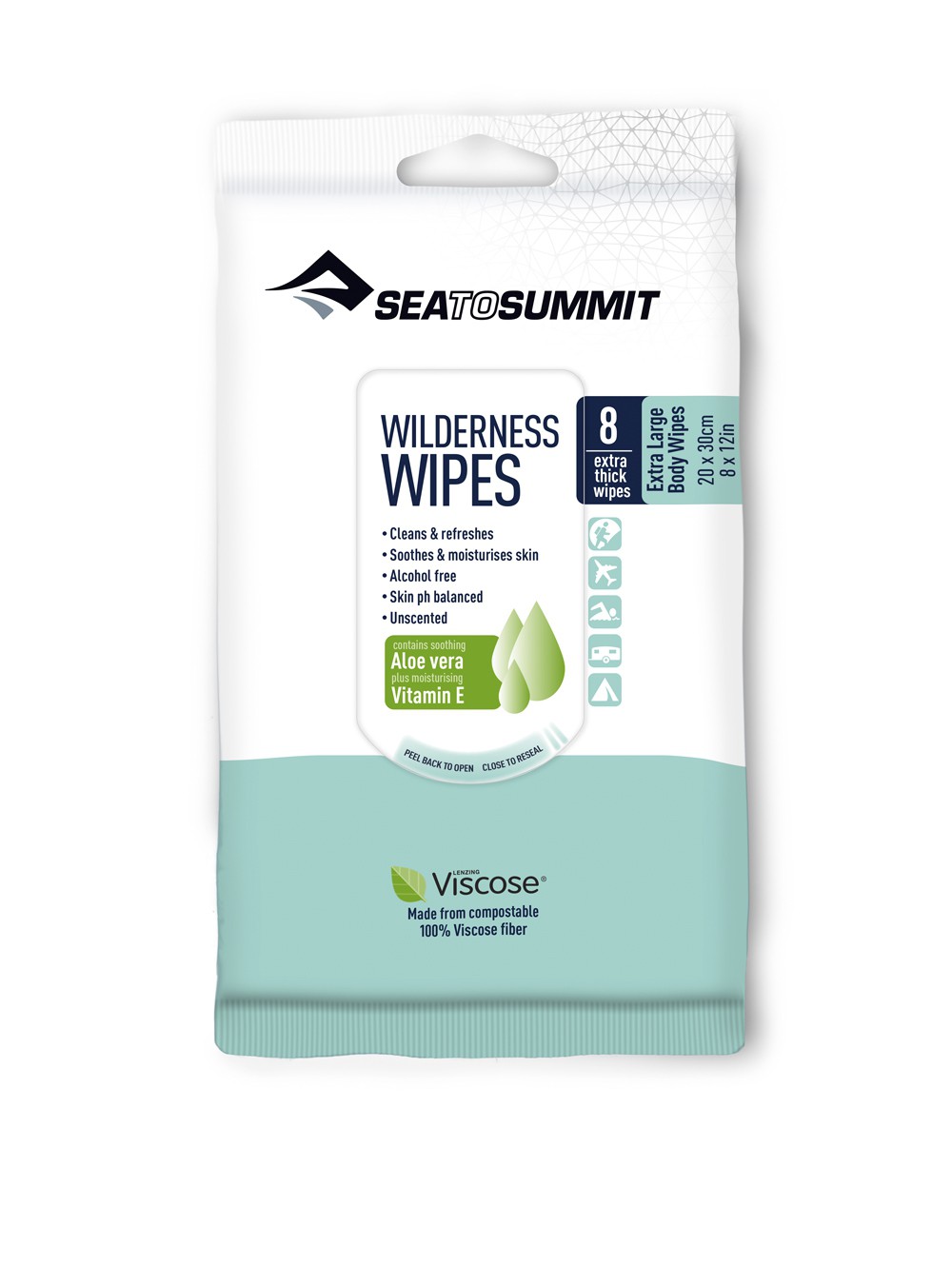 Pack de lingettes lavantes Wilderness Wipes de Sea to Summit.