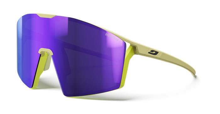 Julbo Edge Mat - Brun Clair / Jaune fluo // Mat - Light brown / Fluorescent yellow