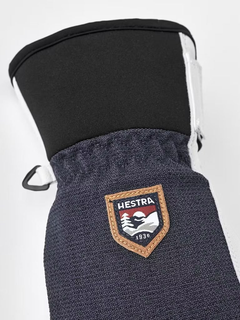 Moufles en cuir chaudes et robustes Hestra Army Leather Patrol Mitt-Bleu Marine/Navy