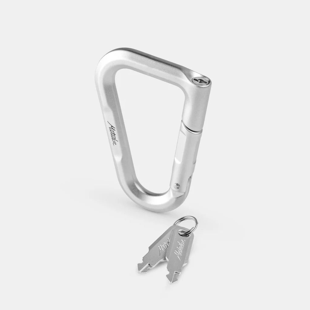 Mousqueton en aluminium avec système de verrouillage Matador Betalock - Acier