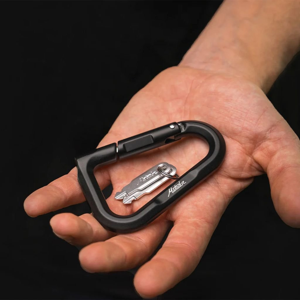 Mousqueton en aluminium avec système de verrouillage Matador Betalock