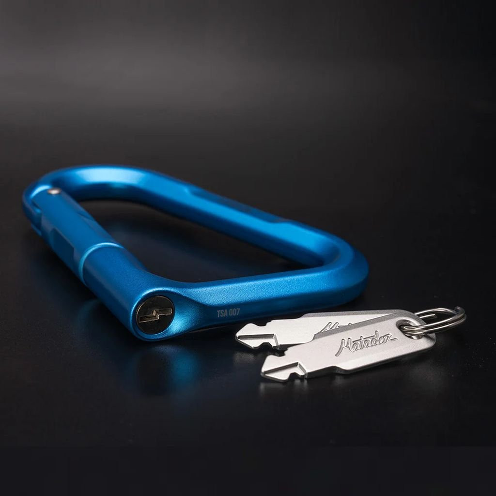 Mousqueton en aluminium avec système de verrouillage Matador Betalock