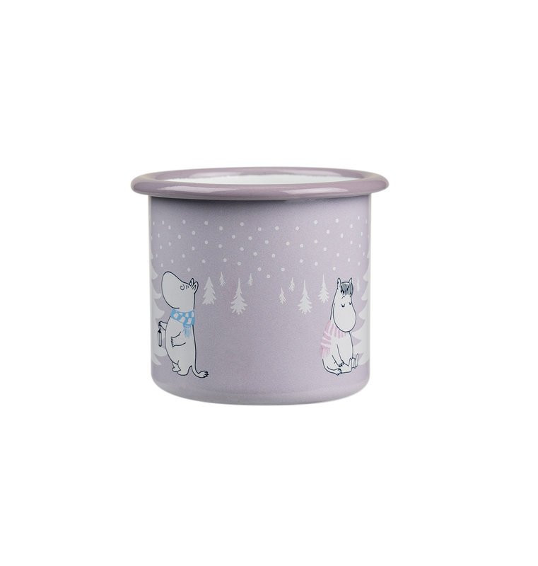 Moomin enamel mug Snowfall 2,5dl