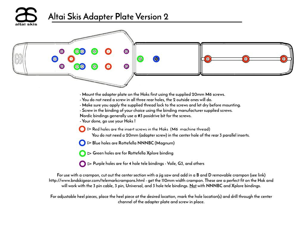 Plaque adaptation Altai Adapter Plate 2
