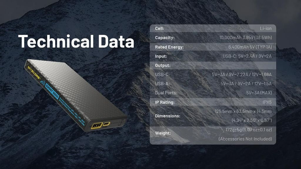 Nitecore Summit 10000 Power Bank